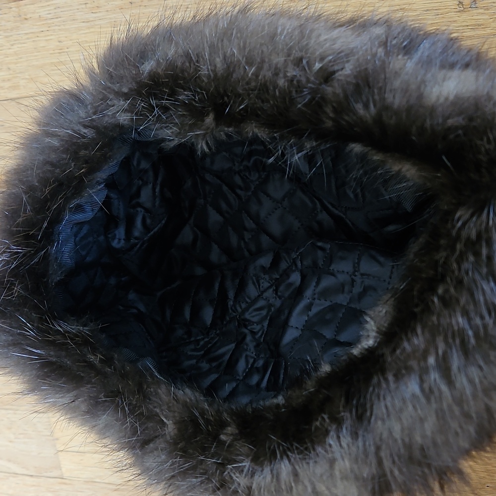 Vintage real fur russian style ushanka trapper hat - Picture 7 of 13